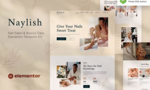 Naylish – Nail Salon & Beauty Care Elementor Template Kit