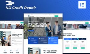 ND Credit Repair – Finance Company Elementor Template Kit