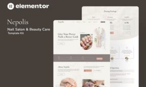 Nepolis – Nail Salon Beauty Care Elementor Template Kit