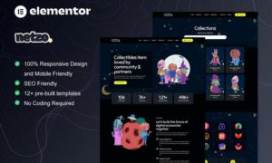 Netzo – NFT Portfolio Elementor Template Kit