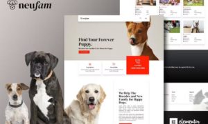 NeuFam – Dog Breeder & Kennel Club Elementor Template Kit