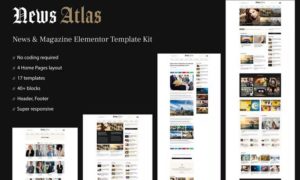 NewsAtlas – News & Magazine Elementor Template Kit