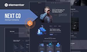 Next Co – Startup Company Elementor Template Kit