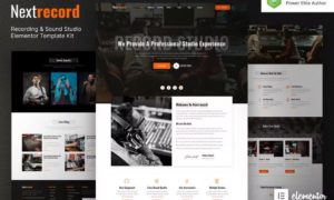 Nextrecord – Recording & Sound Studio Elementor Template Kit