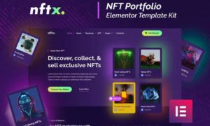 NFTx – NFT Portfolio Elementor Template Kit