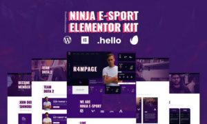 Ninja – Esports & Gaming Elementor Template Kit