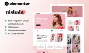 Niskala – Feminine Business Elementor Template Kit