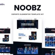 Noobz – E-sports Elementor Template Kit