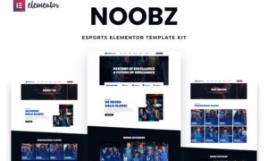 Noobz – E-sports Elementor Template Kit