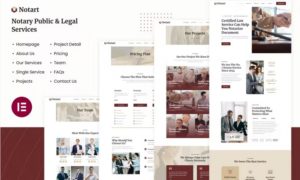 Notart | Notary Public & Legal Services Elementor Template Kit