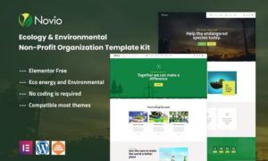 Novio – Ecology & Environmental Non-Profit Organization Template Kit