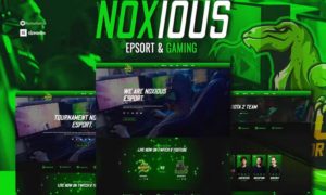 Noxious – Esport & Gaming Elementor Template kit