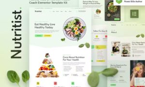 Nutritist – Healthy Food & Nutrition Coach Elementor Template Kit