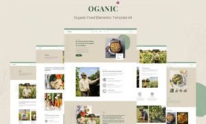 Oganic – Organic Food Elementor Template kit