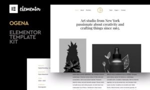 Ogena – Minimal Elementor Template Kit