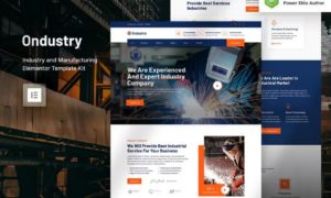 Ondustry – Industry & Manufacturing Elementor Template Kit