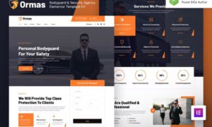 Ormas – Bodyguard & Security Agency Elementor Template Kit