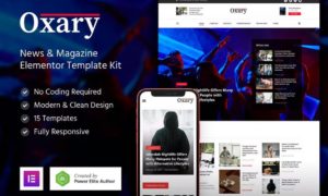 Oxary – News & Magazine Elementor Template Kit