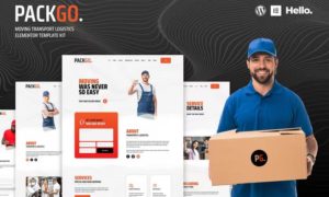 PackGo – Moving Transport Logistics Elementor Template Kit