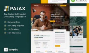 Pajax – Tax Advisor & Financial Consulting Elementor Template Kit