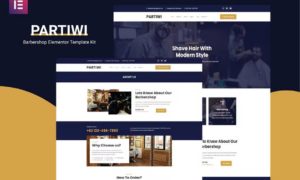 Partiwi – Barbershop Elementor Template Kit