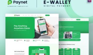 Paynet Digital E-wallet Elementor Template Kit