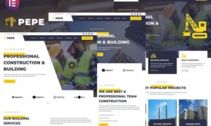 Pepe – Building & Construction Business Services Elementor Template Kit