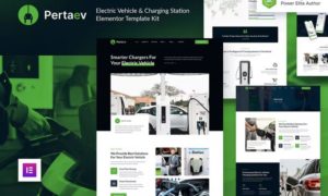 Pertaev – Electric Vehicle & Charging Station Elementor Template Kit