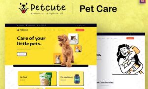 Pet Cute – Pet Care & Veterinary Elementor Template Kit