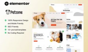 PetZone – Pet Care Services Elementor Template Kit