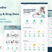 PharmaBee – Pharmacy & Drug Store Website Elementor Template Kit