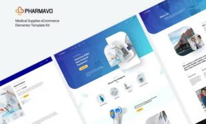 Pharmavo | Medical Supplies eCommerce Elementor Template Kit