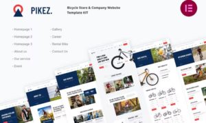 Pikez – Bike Shop & Bicycle Rental Elementor Template Kit