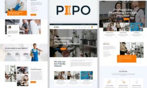 Pipo – Plumber Services Elementor Template Kit