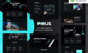 PIRUS – Dark Digital Agency Elementor Template Kit