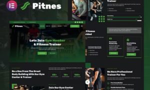 Pitnes – Gym Center & Fitness Training Elementor Template Kit