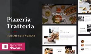 Pizzeria Trattoria – Italian Restaurant Elementor Template Kit