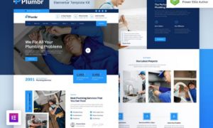 Plumbr – Plumbing Services Elementor Template Kit