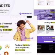 Podzed – Podcaster & Radio Station Elementor Template Kit