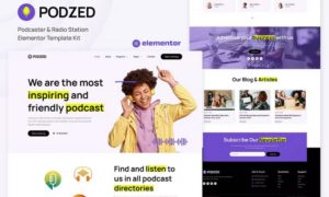 Podzed – Podcaster & Radio Station Elementor Template Kit