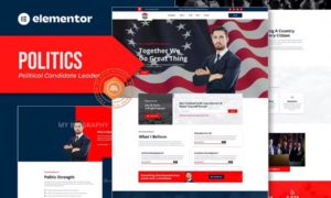 Politics – Political Candidate Leader Elementor Template Kit