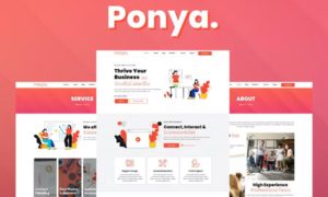 Ponya – Social Media Agency Template Kit