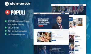 Populi – Politician Elementor Template Kit