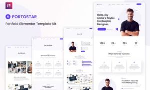 Portostar – Personal Portfolio Elementor Template Kit