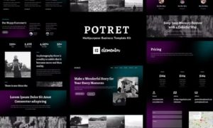 Potret – Photography Portfolio Elementor Template Kit