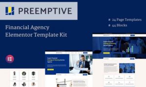 Preemptive – Business & Finance Elementor Template Kit