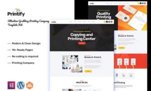 Printify – Printing Company Elementor Template Kit