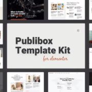 Publibox – Blog & Magazine Elementor Template Kit