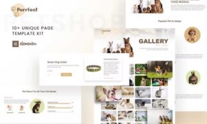 Purrfect – Pet Shop Elementor Template Kit