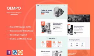 Qempo – Digital Service Agency Elementor Template Kit